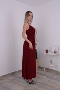 Rochie Lunga Julia - Bordo - Img 3