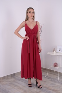 Rochie Lunga Julia - Cranberry - Img 2