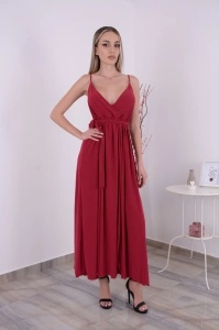 Rochie Lunga Julia - Cranberry - Img 2