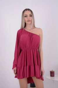 Rochie Scurta Amber - Magenta - Img 3