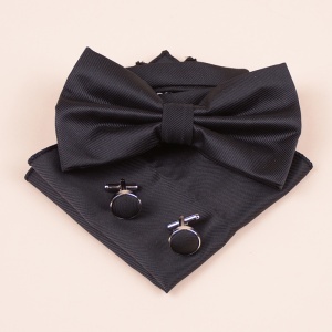 Set Papion, Batista si Butoni - Negru