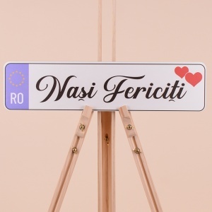 Set Placute Masina "Nasi Fericiti" - Negru
