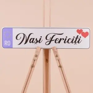 Set Placute Masina "Nasi Fericiti" - Negru