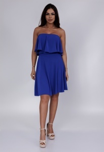 Rochie Eliza Scurta - Albastru Royal