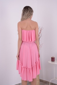 Rochie Scurta Bella Roz Bombon - Img 4
