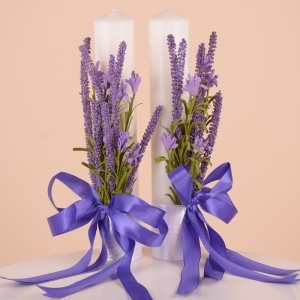 Set Lumanari Nunta "Lavanda" - Img 3