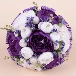 Buchet Bujori - Mov - Img 2