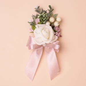 Cocarda Mare Parinti/Socri - Roz Prafuit