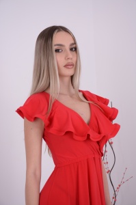 Rochie Gloria - Rosu - Img 2