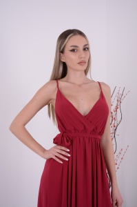 Rochie Lunga Julia - Cranberry - Img 3