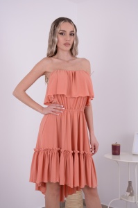 Rochie Scurta Bella Piersica