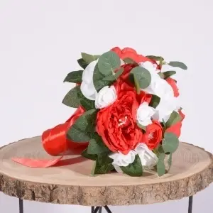 Buchet Bujori - Trandafiri - Rosu