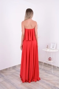 Rochie Eliza Glamour - Rosu - Img 4
