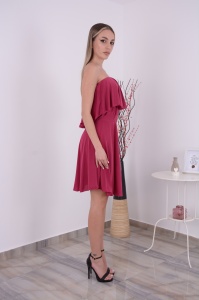 Rochie Eliza Scurta - Magenta - Img 3