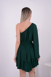 Rochie Scurta Amber - Verde Brad - Img 5