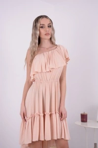 Rochie Scurta Bella Crem - Img 2