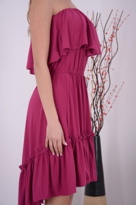 Rochie Scurta Bella Roz Orhidee - Img 3