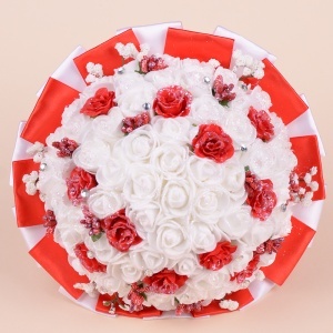 Buchet Trandafiri - Rosu - Sclipici