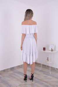 Rochie Scurta Bella Alb - Img 5