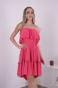 Rochie Scurta Bella Roz - Img 2