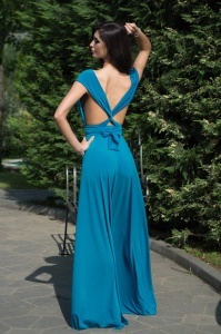 Rochie Versatila Albastru Turcoaz - Img 3