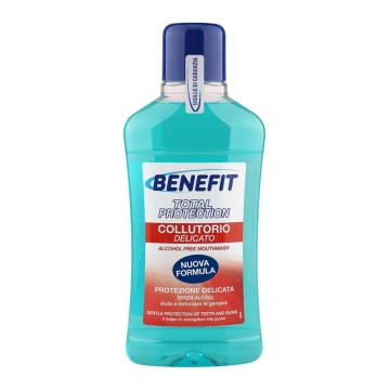 Apa de gura fara alcool Benefit Total Protection, 500 ml [0494]