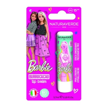 Balsam de buze capsuni pentru copii Natura Verde Barbie SPF15, 5 ml [1114]