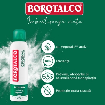 Borotalco Deodorant spray antiperspirant 48h, Original, 150 ml [0388/3471/5598] - Img 2