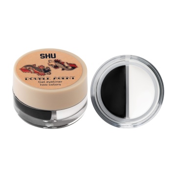 Creion dublu cu gel in 2 culori pentru conturul ochilor SHU 11 Black si White [0532]