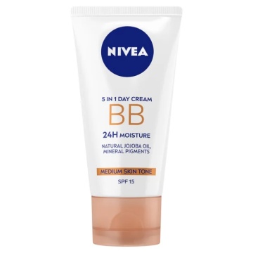 Cremă BB Cream cu minerale nuanța medium SPF15, 50 ml, Nivea 7481 - Img 2
