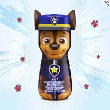Gel de dus si sampon 2 in 1 Air-Val Paw Patrol Chase 2D Figurina pentru copii, 400 ml [3362] - Img 2