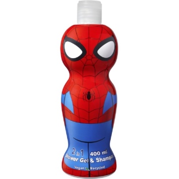 Gel de dus si sampon 2 in 1 cu figurina 1D pentru copii Air-Val Spiderman , 400 ml [0382] - Img 3