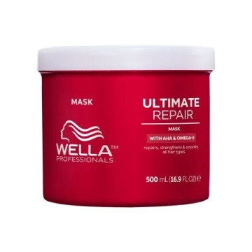 Masca de reparare intensiva cu AHA & Omega 9 pentru par deteriorat - Wella Professionals Ultimate Repair Mask, 500 ml