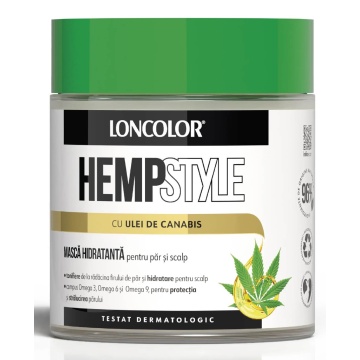 Masca hidratanta pentru par si scalp, Loncolor Hempstyle, 430ml 7803