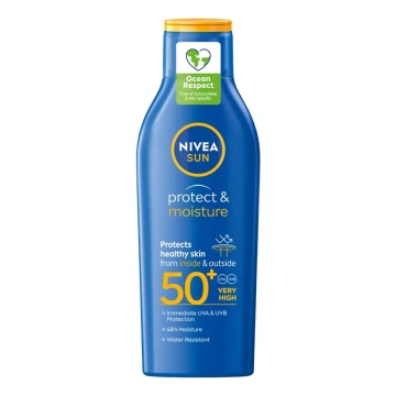 Nivea Sun Lotiune Protect Moisture Hidratanta FPS50 +, 200 ml [0208]