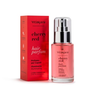 Parfum iluminator pentru păr Vitalcare Professional Cherry Red cu keratină, 50 ml [9883]