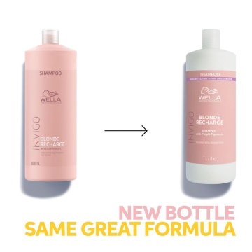 Sampon cu pigment violet Invigo Blonde Recharge pentru neutralizarea tonurilor de galben, 1000 ml, Wella Professionals - Img 2