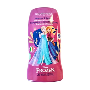 Sampon si balsam de par floral pentru copii Natura Verde Frozen, 250 ml [4446]