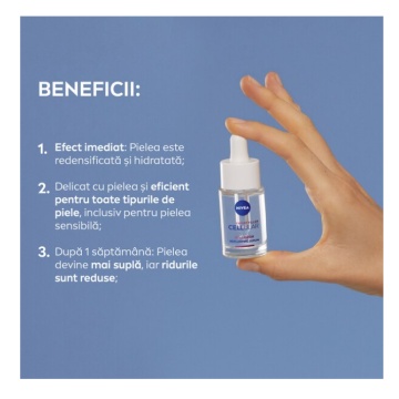 Ser pentru fata cu Acid Hyaluronic Cellular Expert Filler, 15 ml, Nivea 8540 - Img 2