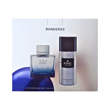 Set cadou Antonio Banderas King Of Seduction pentru barbati, apa de toaleta 100 ml + deodorant spray 150 ml [7249]