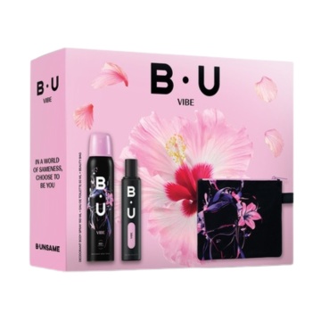 Set cadou Bu Vibe cu apa de toaleta 50 ml, deodorant si borseta XS24 [5383]