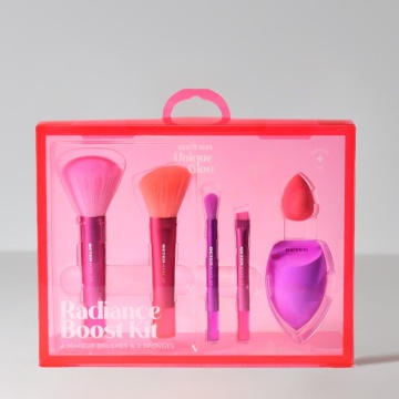 Set cadou cu 4 pensule si 2 bureti de machiaj Beter Unique Glow Radiance Boost [0878] - Img 2