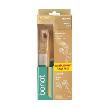 Set cadou cu periuta si pasta de dinti 50 ml Banat Miswak [6884]