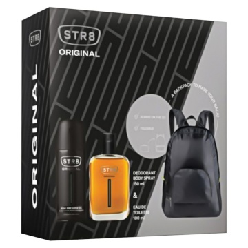 Set cadou STR8 Original cu apa de toaleta 100 ml, deodorant 150 ml si rucsac XS23 [3060]