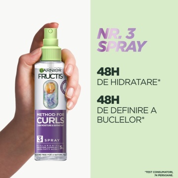 Spray Garnier Fructis Curls Method pentru definirea buclelor, 150 ml [5042] - Img 2