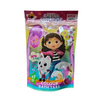 Tablete de colorare pentru baie 9X16G pentru copii EDG GaBBy'S Dollhouse, 16 g [0398]