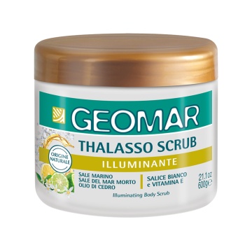 Tratament corporal iluminator cu pudră de lămâie Geomar Thalasso, 600 g [2960]