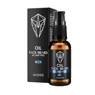 Ulei pentru fata si barba barbati Masveri Men, 30 ml [5021]