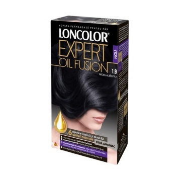 Vopsea de par Loncolor Expert Oil Fusion 1,9 Negru Albastrui