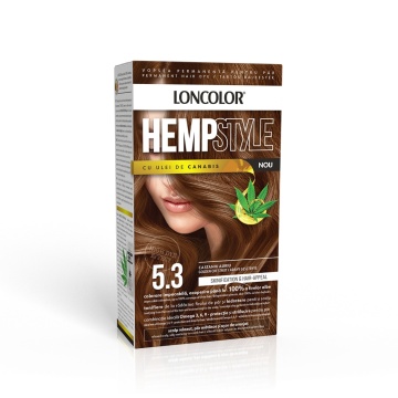 Vopsea de par Loncolor Hempstyle Nou 5,3 Castaniu Auriu